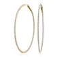 Dazzling Diamond Eternity Hoop Earrings - 14k Yellow Gold - 2 Ct. Tw. - E-0021YG14DDEH