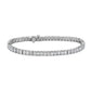 Emerald Diamond Tennis Bracelet - 14k White Gold - 10 Ct. Tw. - B-0066WG14 EDT