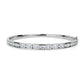 Lab Grown Diamond Channel-Set Bangle Bracelet - 14k White Gold - 3 Ct. Tw. - B-0048WG14 LDCB