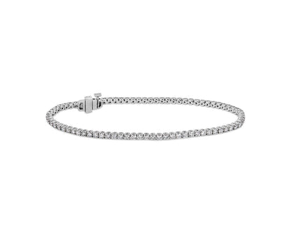Rollover Diamond Tennis Bracelet - 14k White Gold - 3 Ct. Tw. - B-0047WG14 RDT