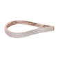 Diamond Wave Bangle - 14k Rose Gold - 2 1/8 Ct. Tw. - B-0037RG14 DWB