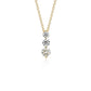 Three-Stone Drop Diamond Pendant Necklace - 18k Yellow Gold - 1 Ct. Tw. - N-0009YG18D