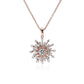 Sunburst Diamond Pendant Necklace - 14k Rose Gold - 3/4 Ct. Tw. - N-0012RG14DP