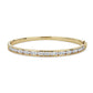Lab Grown Diamond Channel-Set Bangle Bracelet - 14k Yellow Gold - 3 Ct. Tw. - B-0049YG14 LDCB