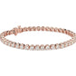 Diamond Tennis Bracelet - 14k Rose Gold - 10 Ct. Tw. - B-0072RG14 DT
