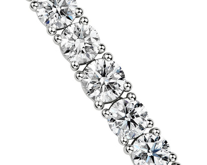 Graduated Diamond Tennis Bracelet - 14k White Gold - 10 Ct. Tw. - B-0036WG14GDT