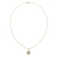 Sunburst Diamond Pendant Necklace - 14k Yellow Gold - 3/4 Ct. Tw. - N-0013YG14DP