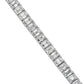 Emerald Diamond Tennis Bracelet - 14k White Gold - 8 Ct. Tw. - B-0067WG14 EDT