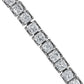Lab Grown Diamond Princess-Cut Tennis Bracelet - 14k White Gold - 3 Ct. Tw. - B-0071WG14 DPCT