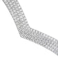 Diamond Chevron Bangle - 14k White Gold - 2 1/2 Ct. Tw. - B-0038WG14 DCB