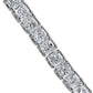 Lab Grown Diamond Princess-Cut Tennis Bracelet - 14k White Gold - 5 Ct. Tw. - B-0070WG14 DPCT