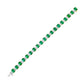 Emerald And Diamond Baguette Bracelet - 18k Yellow Gold - B-0060YG18 EDB