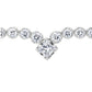 Necklace - Diamond Eternity - 14k White Gold - Princess Center - N-0001WG14D
