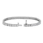Emerald Diamond Tennis Bracelet - 14k White Gold - 10 Ct. Tw. - B-0066WG14 EDT