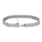 Alternating Fancy Diamond Cluster Bracelet - 14k White Gold - 12 1/2 Ct. Tw. - B-0046WG14 ADC