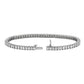 Emerald Diamond Tennis Bracelet - 14k White Gold - 8 Ct. Tw. - B-0067WG14 EDT