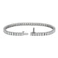 Emerald Diamond Tennis Bracelet - 14k White Gold - 12 Ct. Tw. - B-0065WG14 EDT
