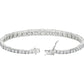 Graduated Diamond Tennis Bracelet - 14k White Gold - 10 Ct. Tw. - B-0036WG14GDT