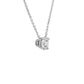 Lab Grown Floating Solitaire Diamond Pendant Necklace - 14k White Gold - 1 Ct. Tw. - N-0004WG14D