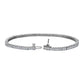 Lab Grown Diamond Princess-Cut Tennis Bracelet - 14k White Gold - 5 Ct. Tw. - B-0070WG14 DPCT