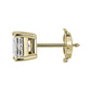 Lab Grown Diamond Princess Cut Stud Earrings - &nbsp;14k Yellow Gold - 2 Ct. Tw. - E-0033YG14DPCS