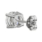 Lab Grown Diamond Stud Earrings -  14k White Gold - 6 Ct. Tw. - E-0030WG14DS
