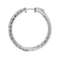 Lab Grown Diamond Eternity Hoop Earrings - 14k White Gold - 5 Ct. Tw. - E-0024WG14DEH