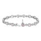 Morganite And Diamond Bracelet - 18k White Gold - 1.43 Ct. Tw. - B-0063WG18 MD