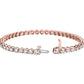 Diamond Tennis Bracelet - 14k Rose Gold - 7 Ct. Tw. - B-0050RG14 DT