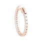 The Perfect Diamond Hoops Earrings - 14k Rose Gold - 2 Ct. Tw. - E-0027RG14PDH