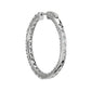 Lab Grown Diamond Eternity Hoop Earrings - 14k White Gold - 7 Ct. Tw. - E-0025WG14DEH