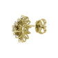 Sunburst Diamond Stud Earrings - 14k Yellow Gold - 1 Ct. Tw. - E-0034YG14SDS