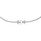 Necklace - Diamond Eternity - 14k White Gold - Princess Center - N-0001WG14D