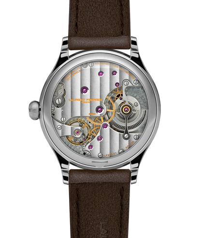 Laurent Ferrier - Classic Auto Horizon - 40 MM - Stainless Steel - Horizon Blue Dial - Taupe Leather Strap - LCF046.AC.CG1