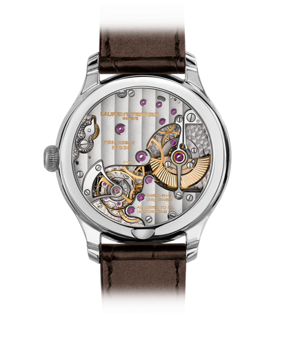 Laurent Ferrier - Classic Micro-Rotor Autumn - 40 MM - White Gold - Autumn Dial - Brown Leather Strap - LCF004.G1.RG1