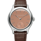 Laurent Ferrier - Classic Micro-Rotor Autumn - 40 MM - White Gold - Autumn Dial - Brown Leather Strap - LCF004.G1.RG1