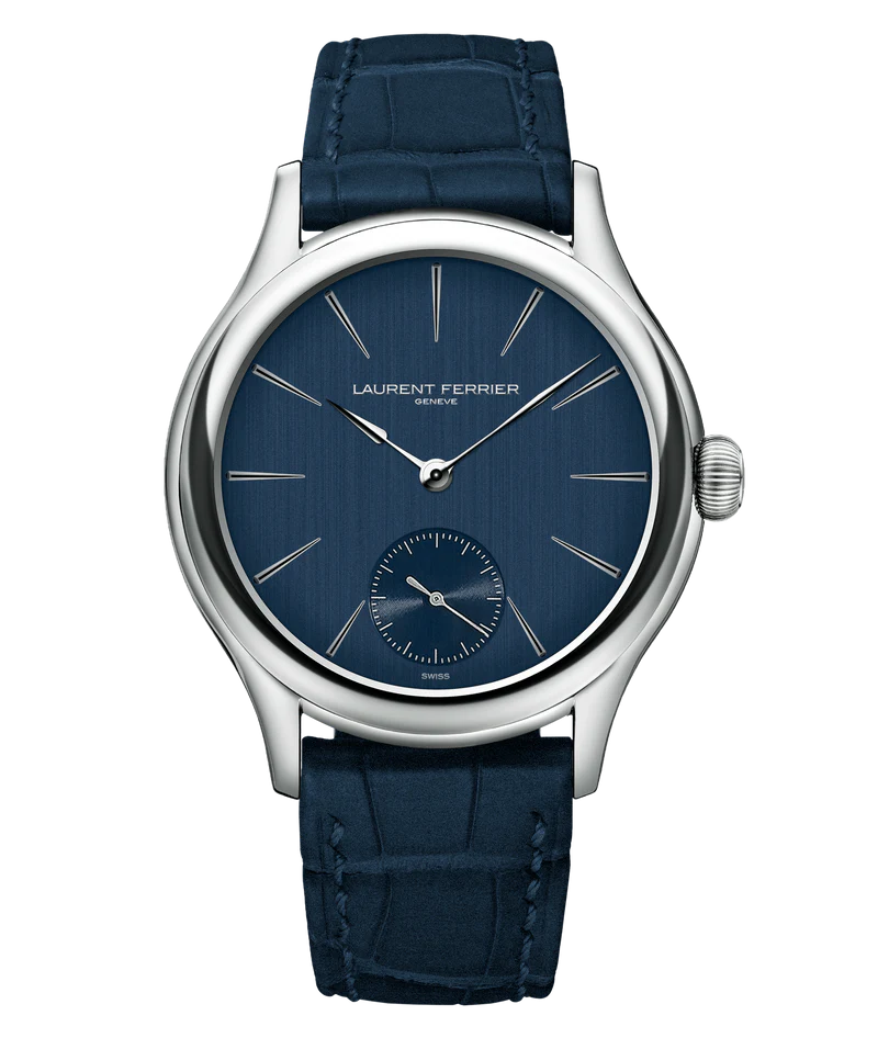 Laurent Ferrier - Classic Micro-Rotor Blue - 40 MM - White Gold - Blue Dial - Blue Leather Strap - LCF004.G1.CG2