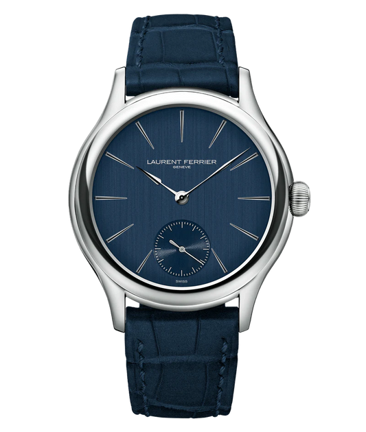 Laurent Ferrier - Classic Micro-Rotor Blue - 40 MM - White Gold - Blue Dial - Blue Leather Strap - LCF004.G1.CG2