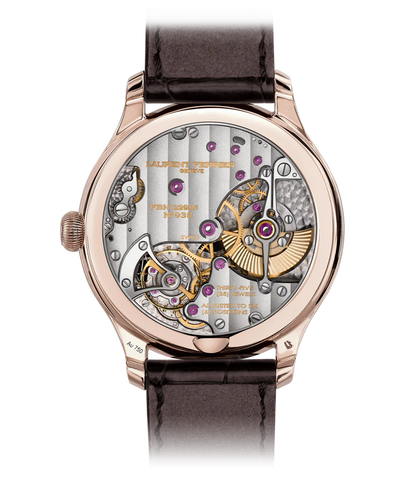 Laurent Ferrier - Classic Micro-Rotor Silver - 40 MM - Red Gold - Silver Dial - Brown Leather Strap - LCF004.R5.GR1