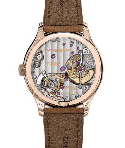 Laurent Ferrier - Classic Micro-Rotor Evergreen - 40 MM - Red Gold - Deep Green Dial - Brown Leather Strap - LCF004.R5.VR1