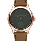 Laurent Ferrier - Classic Micro-Rotor Evergreen - 40 MM - Red Gold - Deep Green Dial - Brown Leather Strap - LCF004.R5.VR1