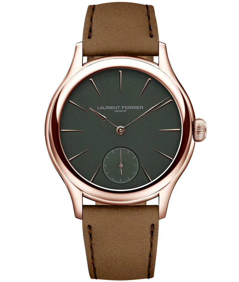 Laurent Ferrier - Classic Micro-Rotor Evergreen - 40 MM - Red Gold - Deep Green Dial - Brown Leather Strap - LCF004.R5.VR1