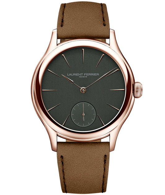 Laurent Ferrier - Classic Micro-Rotor Evergreen - 40 MM - Red Gold - Deep Green Dial - Brown Leather Strap - LCF004.R5.VR1