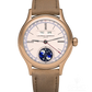 Laurent Ferrier - Classic Moon Silver - 40 MM - Red Gold - Silver Dial - Brown Leather Strap - LCF039.R5.G3N