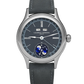 Laurent Ferrier - Classic Moon Blue - 40 MM - Stainless Steel - Gray-Blue Opaline Dial - Dark Gray Leather Strap - LCF039.AC.C1WC