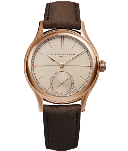 Laurent Ferrier - Classic Origin Beige - 40 MM - Red Gold - Beige Opaline Dial - Mocha Leather Strap - LCF036.R5.BR5