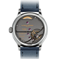 Laurent Ferrier - Classic Origin Blue - 40 MM - Titanium - Gradient Blue Opaline Dial - Dark Blue Leather Strap - LCF036.T1.CG