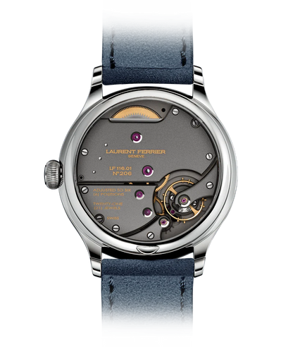Laurent Ferrier - Classic Origin Blue - 40 MM - Titanium - Gradient Blue Opaline Dial - Dark Blue Leather Strap - LCF036.T1.CG