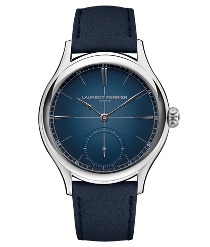 Laurent Ferrier - Classic Origin Blue - 40 MM - Titanium - Gradient Blue Opaline Dial - Dark Blue Leather Strap - LCF036.T1.CG