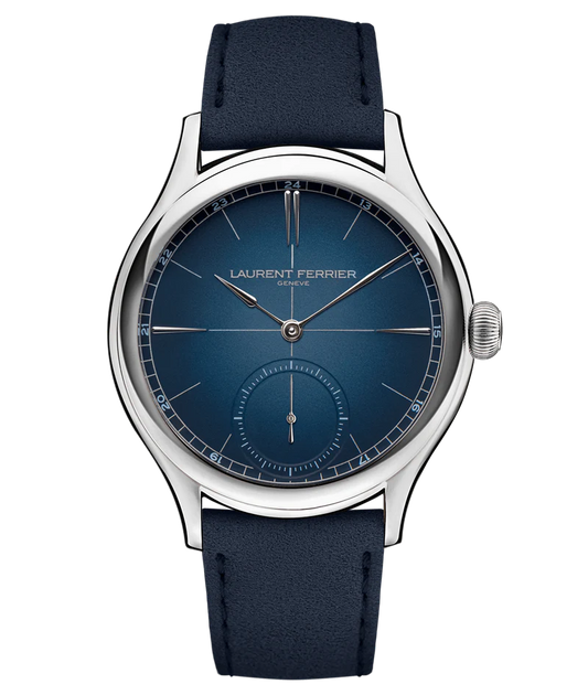 Laurent Ferrier - Classic Origin Blue - 40 MM - Titanium - Gradient Blue Opaline Dial - Dark Blue Leather Strap - LCF036.T1.CG